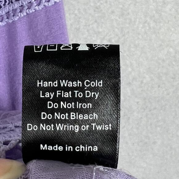 Pol Kimono Cardigan Women's L Purple Boho Lace Embroidered Color Block - Picture 5 of 7